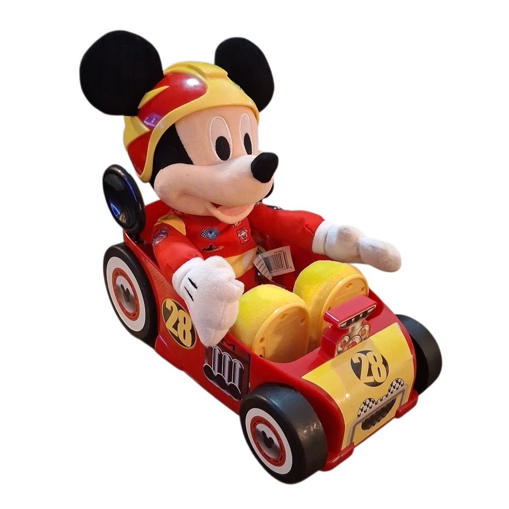 Disney Mickey Mouse Roadster Racers Speedy Race Car Electronic Plush Toy